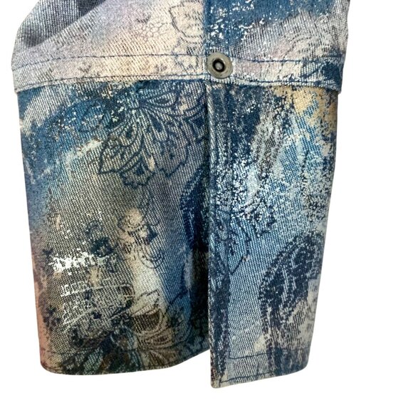 Whimsigoth Mystical Cottagegoth TieDye Jacket 10 Art To Wear Smocked Embellished - Picture 8 of 12